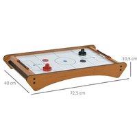 Homcom Mini Air Hockey Game For Kids & Families - Battery-Operated Tabletop, Ages 8+, Portable Indoor/Outdoor Toy
