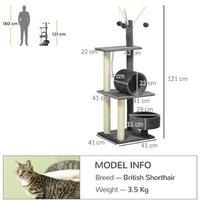 Pawhut Deluxe Indoor Cat Tree Tower