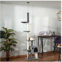 Pawhut Cat Tree Activity Center, Grey