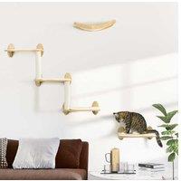 Pawhut Wall Cat Shelves, Climbing Set