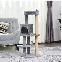 Pawhut 3-Tier Cat Tree, Play Ball