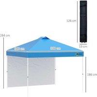 Outsunny Pop-Up Gazebo Tent with Sidewall - Perfect for Outdoor Leisure