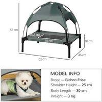 Deluxe Elevated Dog Cot - Cooling Comfort In Grey