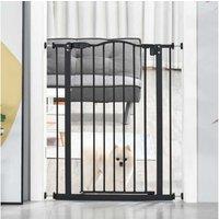 Metal Pet Gate Barrier, Safety, Black