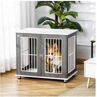 Pawhut Dog Crate, Lockable Door