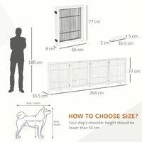 Pawhut Foldable 4-Panel Dog Gate