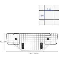 Pawhut Premium Dog Car Guard With Metal Mesh