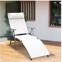 Outsunny Sun Lounger, Foldable, 7 Lvl