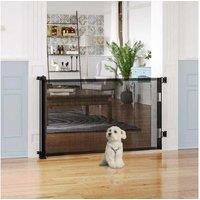 Pawhut Foldable Pet Gate For Stairs - Black