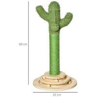 Whimsical Cactus-Shaped Cat Tree Tower