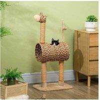 Indoor Cat Tree, Cute Giraffe, Grey