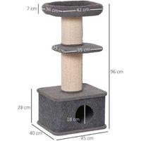 Deluxe Kitten Cat Tree Activity Centre - Grey