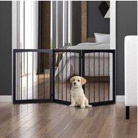 Pawhut 3-Panel Pet Gate, Dog Fence