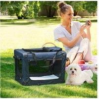 Pawhut Soft Crate Pet Carrier - Vibrant Blue