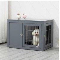 Pawhut Dog Crate, Puppy House, Grey