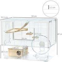 Pawhut Deluxe Gerbilarium Hamster Cage