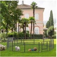 Pawhut Pet Playpen, 12 Panels, 2 Doors