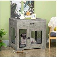 Pawhut Dog Crate Furniture,Double Doors