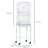 Pawhut Premium Parrot Cage With Stand & Tray