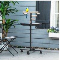 Pawhut Bird Play Stand, Metal