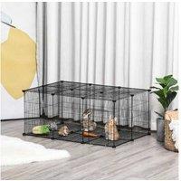 Pawhut Diy Pet Playpen, Metal, 22 Pc