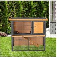 Pawhut Hutch: Lockable Door