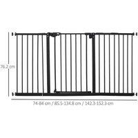 Pawhut Deluxe Retractable Pet Safety Gate