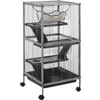 Pawhut Deluxe Mobile Chinchilla Cage