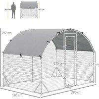 Pawhut Walk-In Chicken Coop - Water-Resistant Fortress