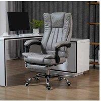 Vinsetto Luxurious Microfibre Chair - Grey