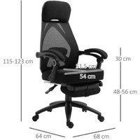 Vinsetto Luxe Mesh Chair - Black