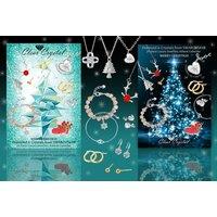 24 Day Diamond & Crystal Jewellery Advent Calendar - Teal