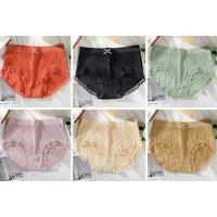 Three-Pack Soft Lace Ruffle Underwear - 2 Colour Set Options