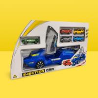 6pc Ejection Car Toy Set - Ages 3+, Imaginative Play, Durable, Multi-Colour