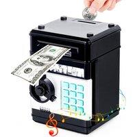 Kids Password Piggy Bank Toy With Music - Ages 3+, Educational, Battery-Operated, 4 Colours
