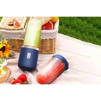 Portable Juicer Cup W/Optional Cup - Pink Or Blue