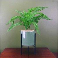 40Cm Fern Artificial Plant & Stand Decor