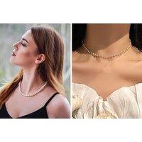 Women'S Vintage Pearl Necklace - 5 Options!