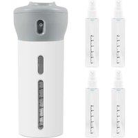 4 In 1 Refillable Travel Toiletries Dispenser Bottle - 3 Colours