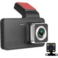 4 Large Screen Car Dashcam - 2 Lens Options