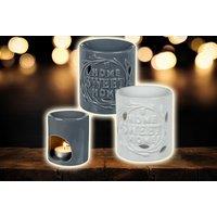 Ceramic 'Home Sweet Home' Tea Light Oil Burners - 2 Or 4Pcs!