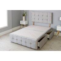 Ottoman Divan Bed With Storage & Cube Headboard