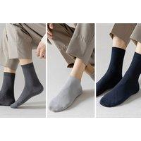 Five-Pack Men'S Breathable Bamboo Fiber Socks