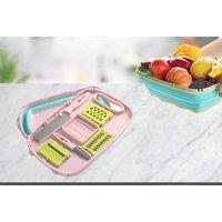 6 In 1 Multifunctional Chopping Board And Knife Set - 2 Colours! - Green