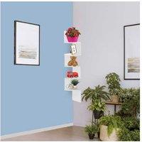 The 5 Tier Floating Wall Shelf - White