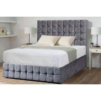 Chenille Velvet Storage Divan Bed Set With Mattress
