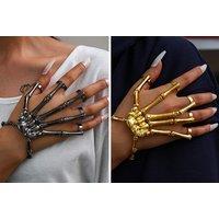 Punk Skeleton Hand Bone Ring - 3 Colour Options