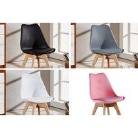 Scandi Dining Chair - 2 Or 4 Set & 4 Colours!