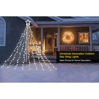 Led Waterfall Solar Christmas Tree String Lights - 3 Colours!