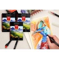 Pack Of 3 Arteza Watercolour Sketch Pads Deal For Artists
